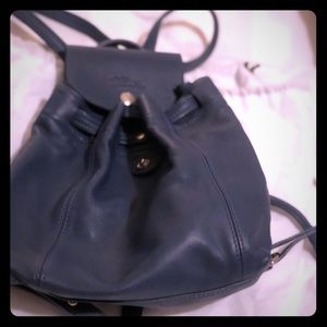 Used once. Longchamp leather backpacks
